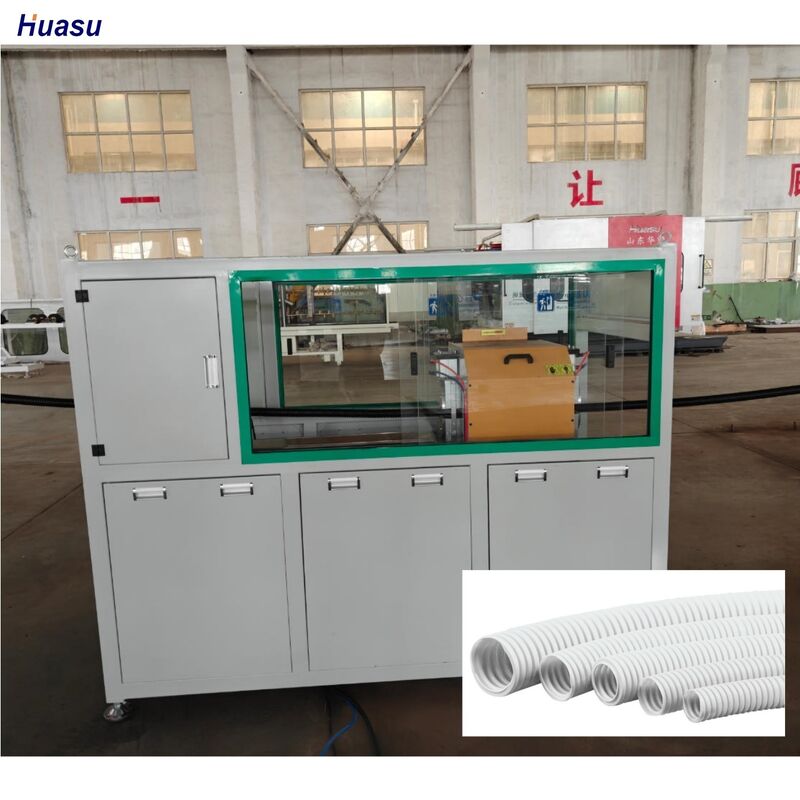 Línea de extrusión de tuberías corrugadas Siemens Schneider para la fabricación de tuberías