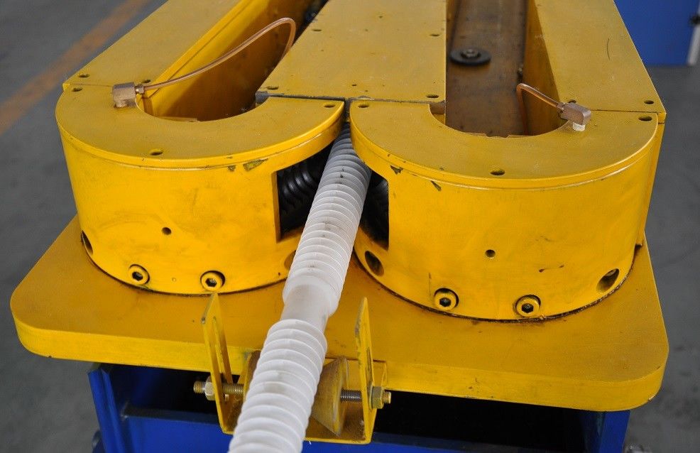 Cadena de producción acanalada de un sólo recinto del tubo de PE/PP/PVC/EVA, soldadora plástica del tubo de los PP