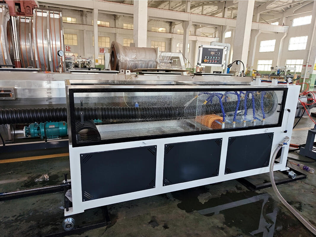 Línea de extrusión de tubería espiral de pared simple Opciones de semiautomático a totalmente automático Forma de la tubería con muestra o dibujo