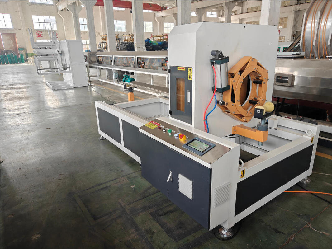 Línea de extrusión de tubería espiral de PP que incluye máquina enrolladora de 100 m y material de tubería de HDPE para soluciones de tubería industrial