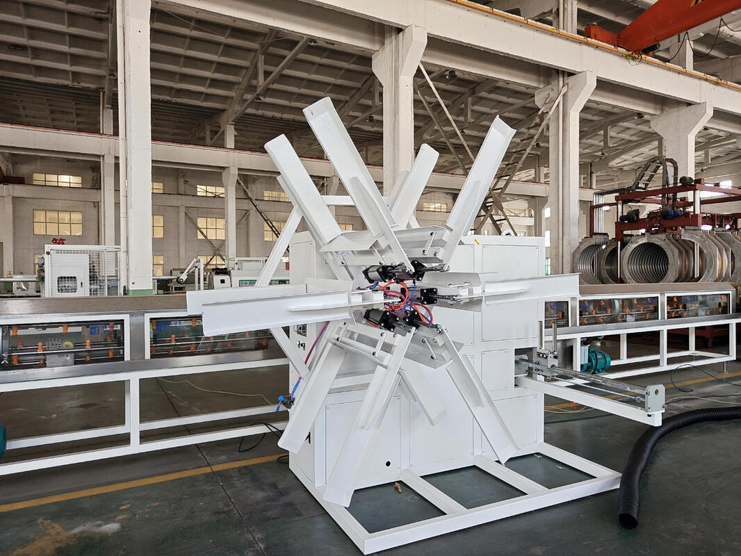 Línea de extrusión de tubería espiral de PP que incluye máquina enrolladora de 100 m y material de tubería de HDPE para soluciones de tubería industrial