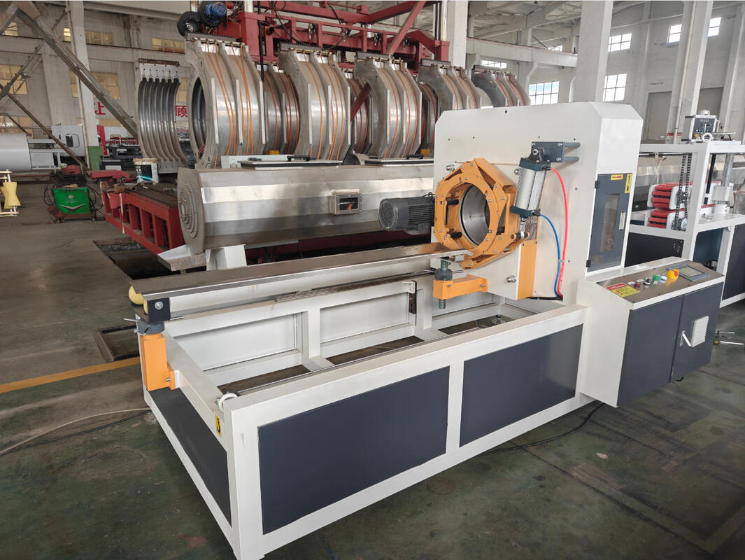 PLC Control Spiral Pipe Extrusion Line Incorporating PP Pipe Material and 100m Roll Winding Machine for Consistent Pipe