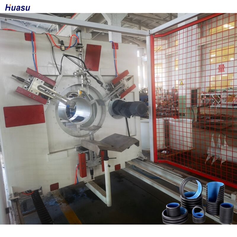 Máquina de extrusión de tuberías onduladas de plástico con sistema de control PLC
