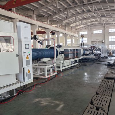 Double Wall Corrugated Pipe Extrusion Line with 32-1600mm Pipe Diameter 60-2000kg/h Capacity and Siemens PLC Control System