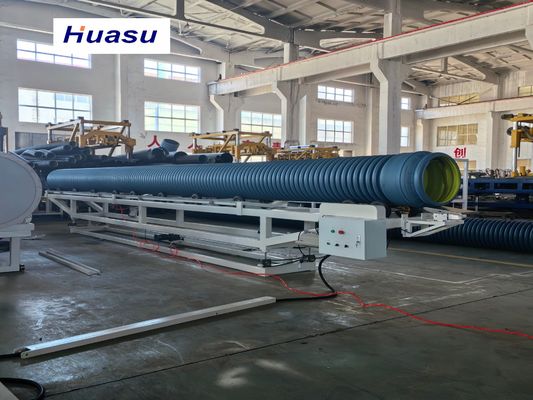 Double Wall Corrugated Pipe Production Line with Mould Block Temperature Control Flexible Mould System and Remote Service