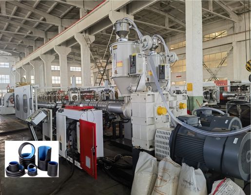 Single-Screw Double Wall Corrugated Pipe Extrusion Line 32-1600mm