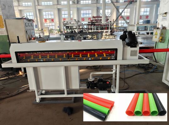 High-Accuracy Single Wall Corrugated Pipe Extrusion Line with Electric Heating and Temperature Sensor for Precision Output