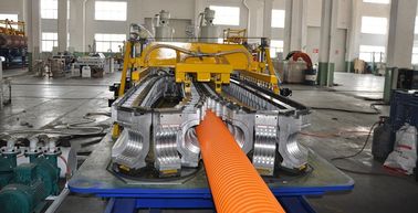 SBG-250 Double Wall Corrugated Pipe Extrusion Line For HDPE / PP Pipe